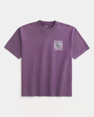 Camiseta gráfica cuadrada y pesada de Nuestro Mundo
