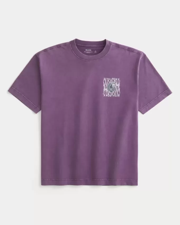 Camiseta gráfica cuadrada y pesada de Nuestro Mundo Camiseta gráfica cuadrada y pesada de Nuestro Mundo