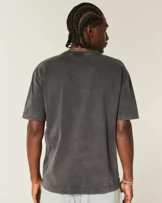 Camiseta gráfica cuadrada y pesada de Oahu