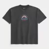 Camiseta gráfica cuadrada y pesada de Oahu Camiseta gráfica cuadrada y pesada de Oahu