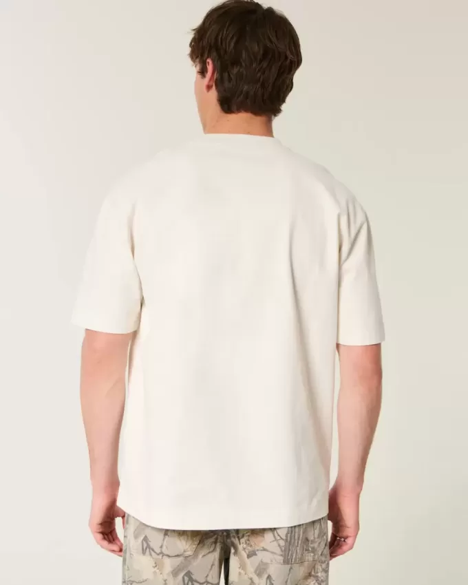 Camiseta gráfica cuadrada y pesada de Outer Banks