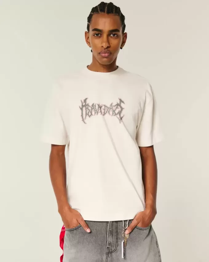 Camiseta gráfica cuadrada y pesada Heavy Daze Camiseta gráfica cuadrada y pesada Heavy Daze