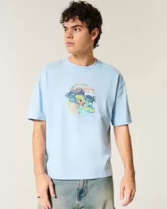 Camiseta gráfica de Bob Esponja con corte cuadrado