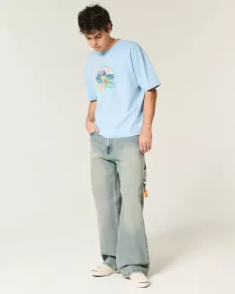 Camiseta gráfica de Bob Esponja con corte cuadrado