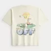 Camiseta gráfica de golf Tweety de peso pesado y caja Camiseta gráfica de golf Tweety de peso pesado y caja