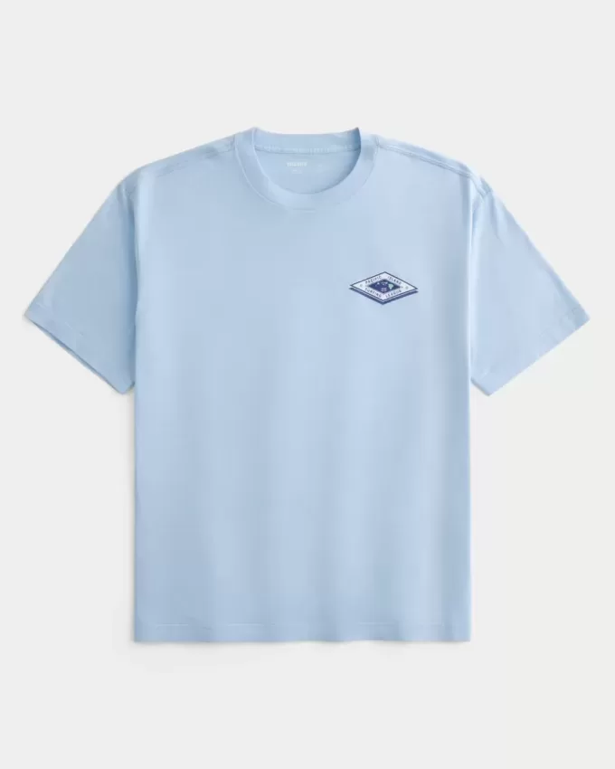 Camiseta gráfica de surf hawaiana cuadrada Camiseta gráfica de surf hawaiana cuadrada