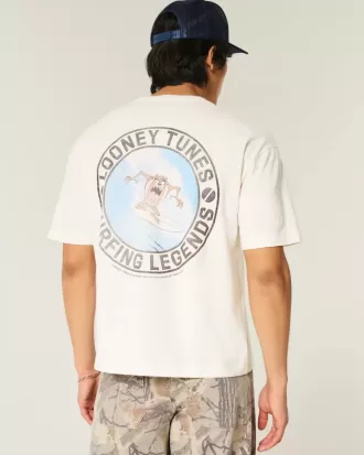 Camiseta gráfica de Taz de Looney Tunes con corte cuadrado