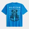Camiseta gráfica del equipo BWT Alpine F1, de peso pesado y estilo cuadrado Camiseta gráfica del equipo BWT Alpine F1, de peso pesado y estilo cuadrado