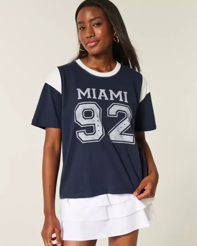 Camiseta gráfica extragrande de Miami