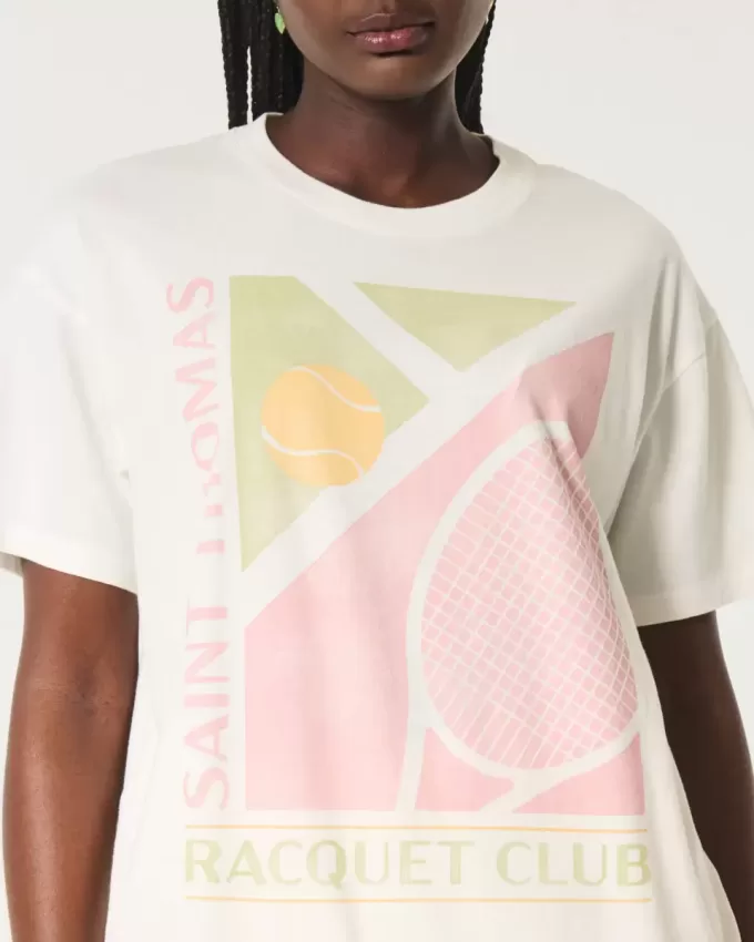 Camiseta gráfica extragrande del Saint Thomas Racquet Club