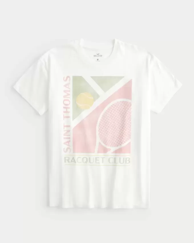 Camiseta gráfica extragrande del Saint Thomas Racquet Club