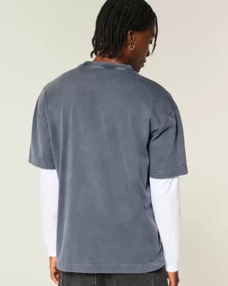 Camiseta gráfica Ford de peso pesado y cuadrado