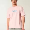 Camiseta gráfica hawaiana de peso pesado y cuadrada Camiseta gráfica hawaiana de peso pesado y cuadrada