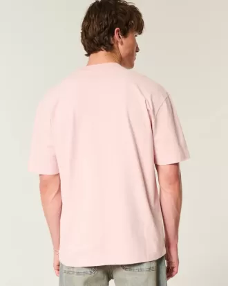 Camiseta gráfica hawaiana de peso pesado y cuadrada