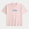 Camiseta gráfica hawaiana de peso pesado y cuadrada Camiseta gráfica hawaiana de peso pesado y cuadrada