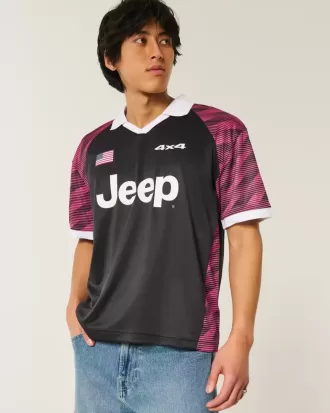 Camiseta gráfica Jeep cuadrada