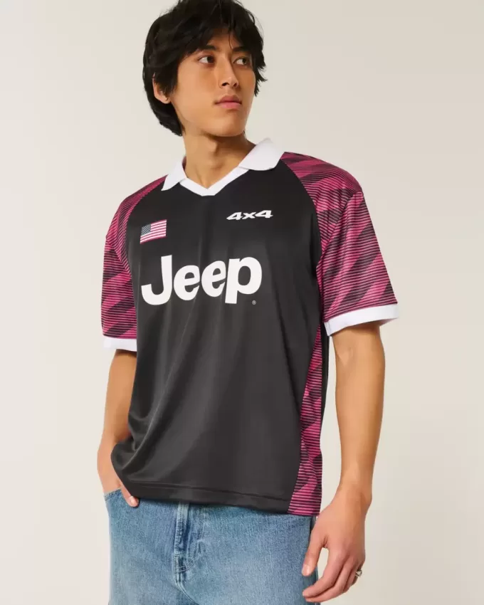 Camiseta gráfica Jeep cuadrada Camiseta gráfica Jeep cuadrada