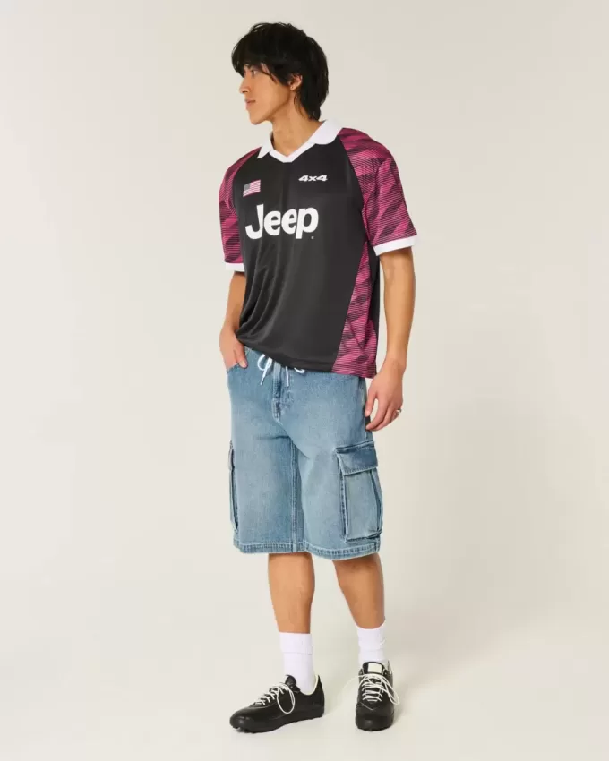 Camiseta gráfica Jeep cuadrada Camiseta gráfica Jeep cuadrada