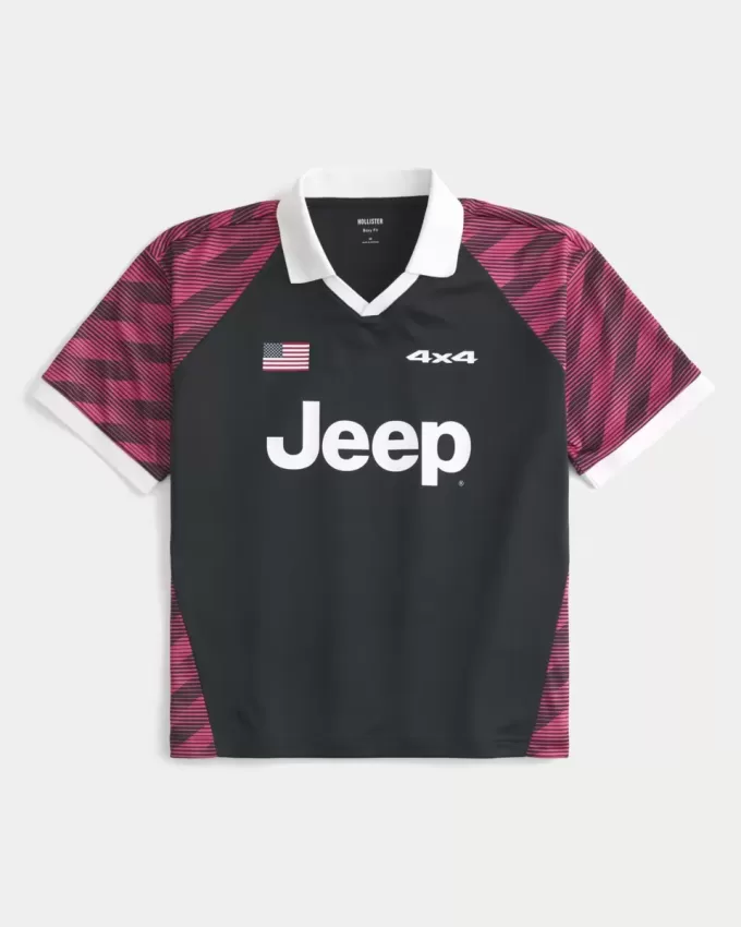 Camiseta gráfica Jeep cuadrada Camiseta gráfica Jeep cuadrada