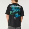 Camiseta gráfica Kick Sauber del equipo de F1 de Boxy Heavyweight Stake Camiseta gráfica Kick Sauber del equipo de F1 de Boxy Heavyweight Stake