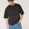 Camiseta holgada con cuello redondo