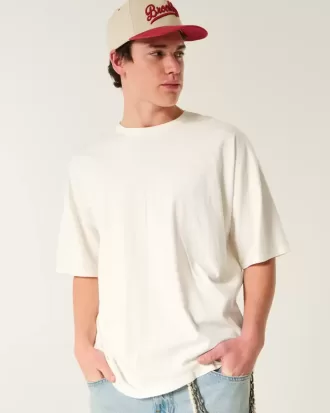 Camiseta holgada con cuello redondo Camiseta holgada con cuello redondo