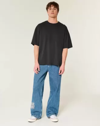 Camiseta holgada con cuello redondo