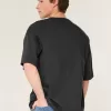 Camiseta holgada con cuello redondo