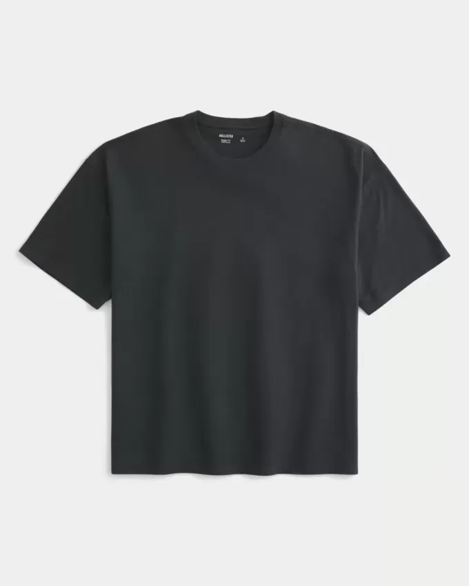 Camiseta holgada con cuello redondo