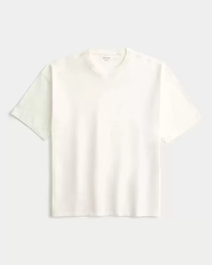 Camiseta holgada con cuello redondo Camiseta holgada con cuello redondo
