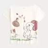 Camiseta holgada con estampado de Snoopy y hombros descubiertos Camiseta holgada con estampado de Snoopy y hombros descubiertos