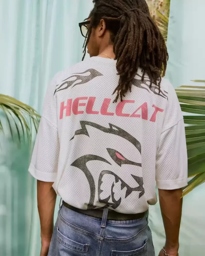 Camiseta holgada con gráfico de Dodge Hellcat Camiseta holgada con gráfico de Dodge Hellcat
