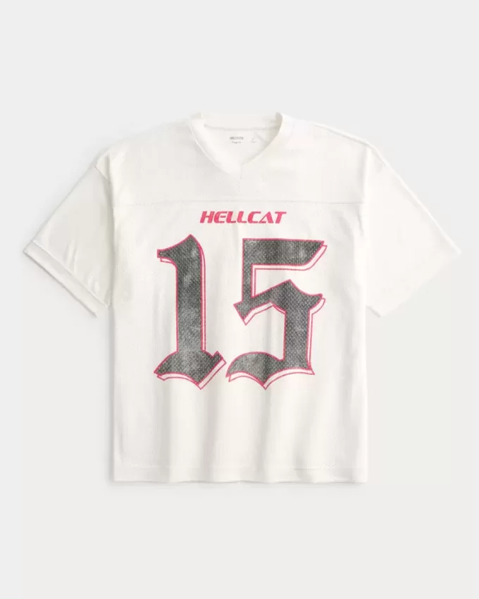 Camiseta holgada con gráfico de Dodge Hellcat Camiseta holgada con gráfico de Dodge Hellcat