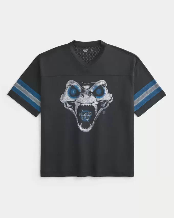 Camiseta holgada con gráfico de Stone Cold Steve Austin Camiseta holgada con gráfico de Stone Cold Steve Austin