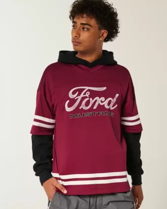 Camiseta holgada con gráfico del Ford Mustang