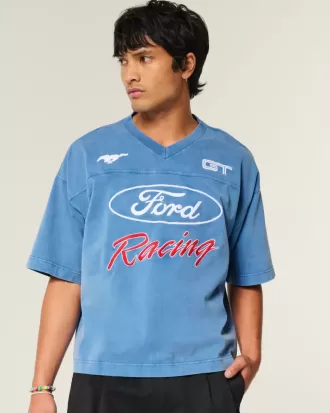 Camiseta holgada y pesada con gráfico de Ford