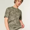 Camiseta refrescante de camuflaje relajada Camiseta refrescante de camuflaje relajada