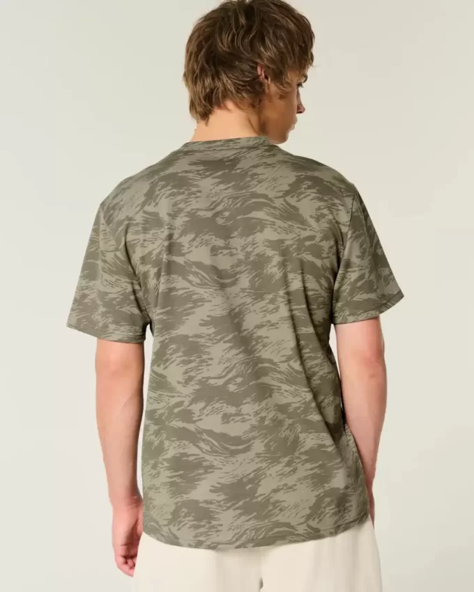 Camiseta refrescante de camuflaje relajada Camiseta refrescante de camuflaje relajada