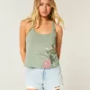 Camiseta sin mangas con estampado de aves tropicales Easy Trend Drop