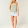Camiseta sin mangas con estampado de aves tropicales Easy Trend Drop