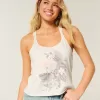Camiseta sin mangas con gráfico de surf Drop de Easy Trend Camiseta sin mangas con gráfico de surf Drop de Easy Trend