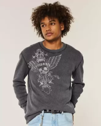 Camiseta térmica con estampado de calavera