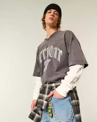 Camiseta térmica con estampado de grafiti