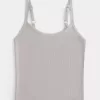 Camisola acanalada con escote redondo Camisola acanalada con escote redondo