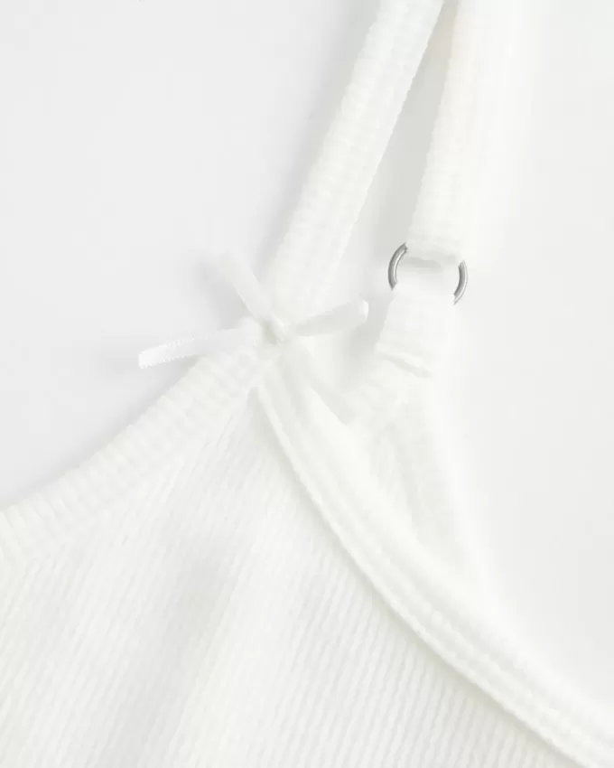 Camisola acanalada con gráfico de caballito de mar