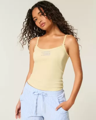 Camisola acanalada con gráfico de pez