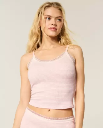 Camisola de encaje con diseño de gofre de Gilly Hicks