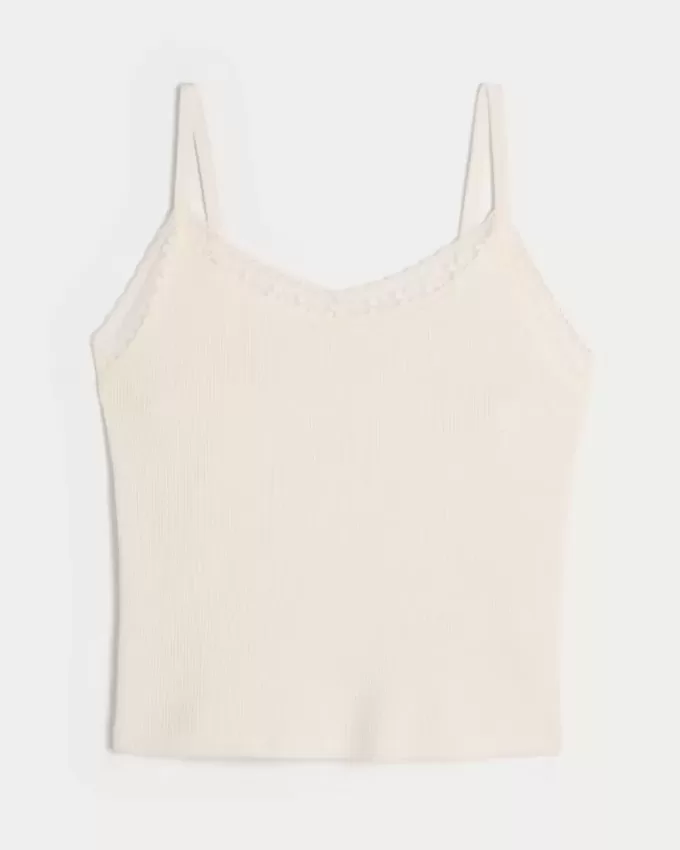 Camisola de encaje con diseño de gofre de Gilly Hicks Camisola de encaje con diseño de gofre de Gilly Hicks