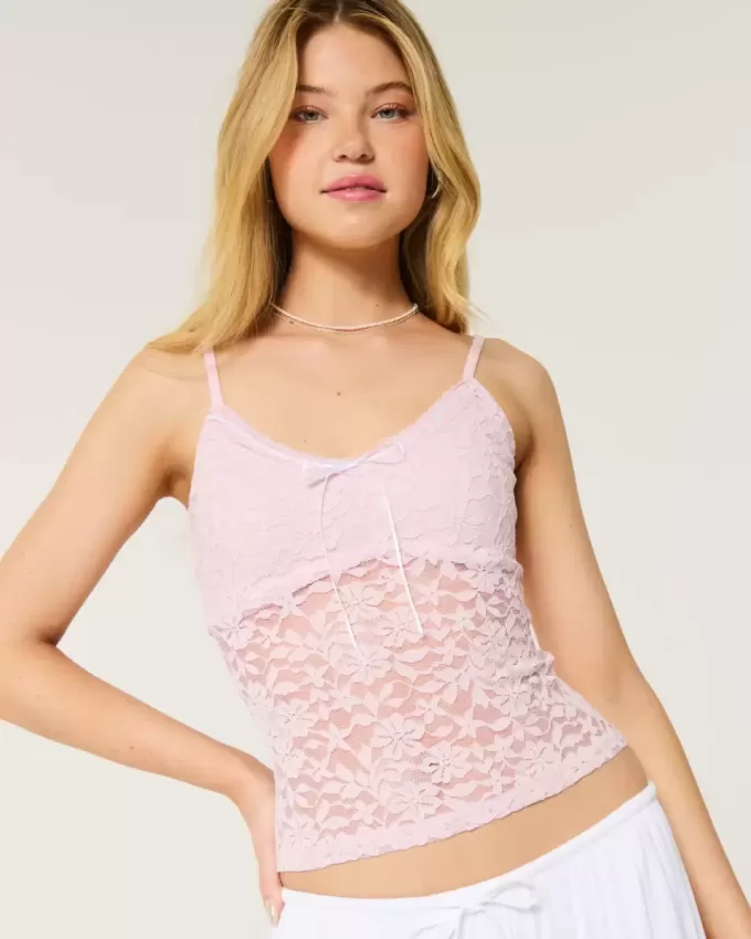 Camisola de encaje integral Camisola de encaje integral