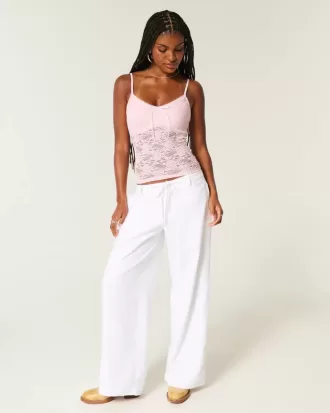 Camisola de encaje integral